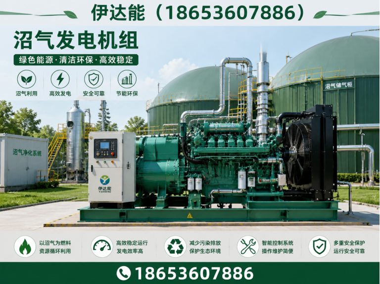 潍坊滨海经济技术开发区沼气发电机组展示图