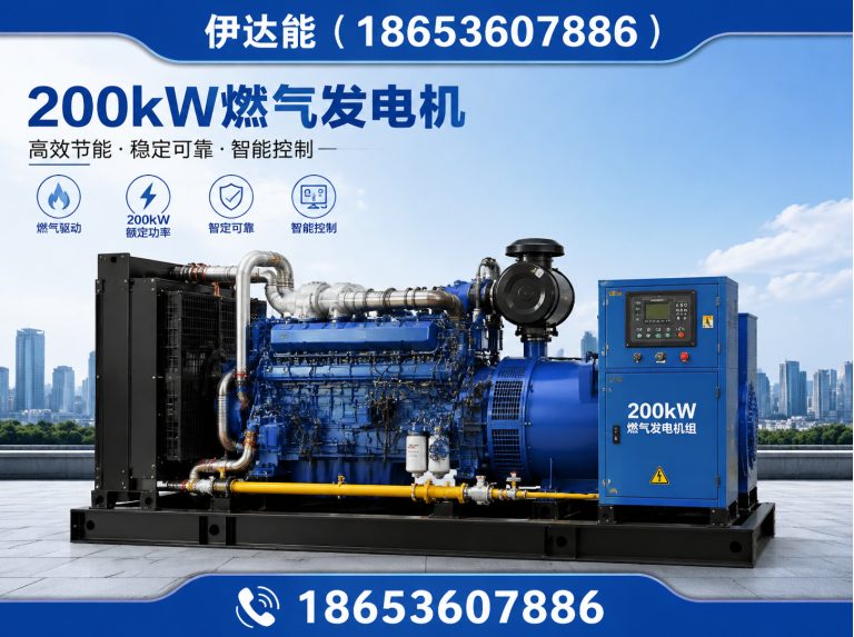 潍坊滨海经济技术开发区气代油发电机组展示图